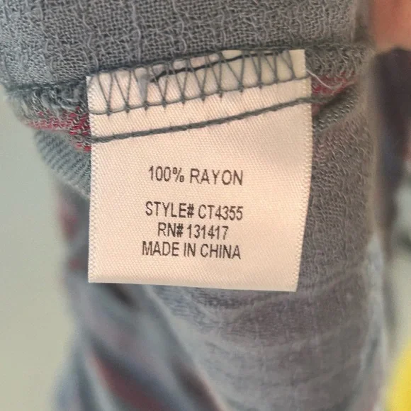 🌿Alya Striped Sleeveless Top with Ruffle Hem, size M🌿 - Picture 5 of 5